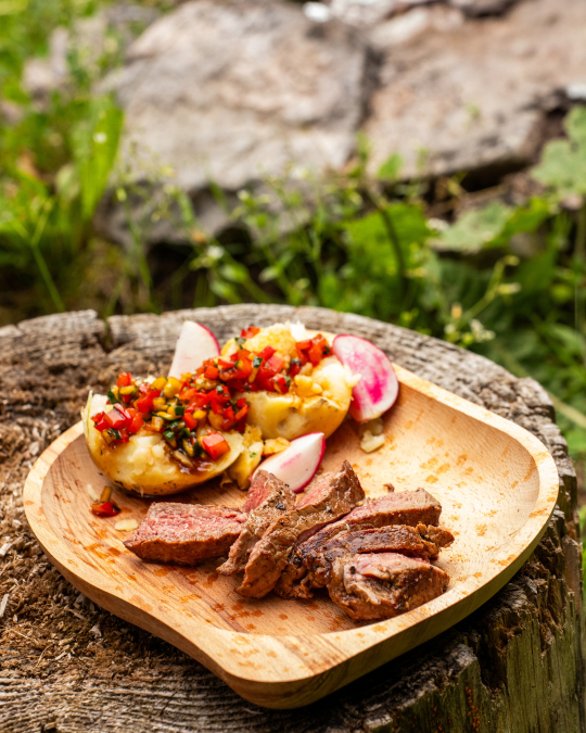 Mustáros fűszervajas marhabélszín