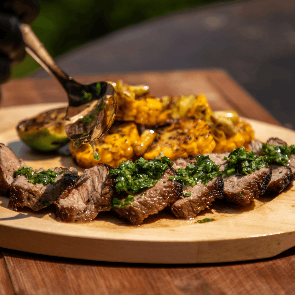 Picanha Marble Angus feliată, cu chimichurri